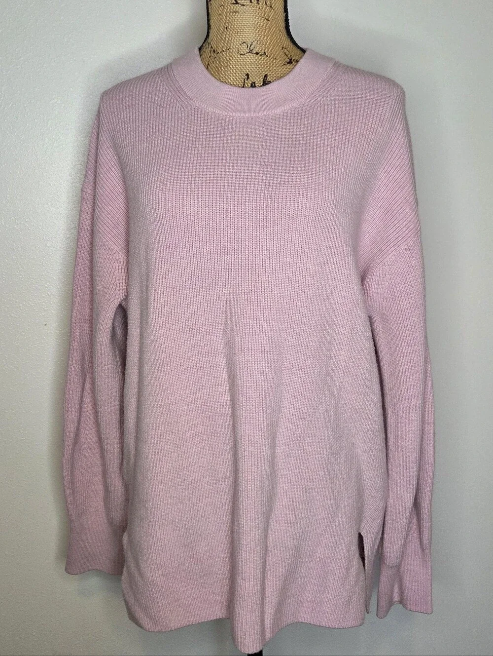 Lululemon Merino Wool-Blend Ribbed Crewneck Sweater Size 12